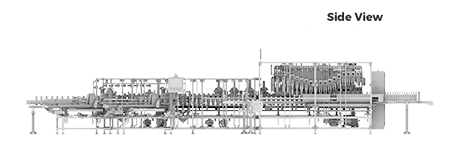 TT-50 Floorplan Side View Diagram