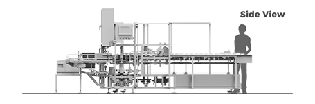 TT-50 Top Load Cartoner Side View