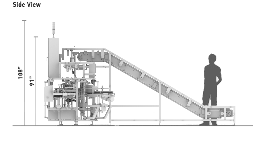 TT-50 Coconut Cream Side View Diagram