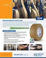 534 MEDIUM GRADE FLATBACK TAPE