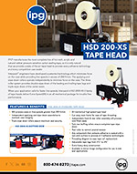 HSD 2000-XS TAPE HEAD SELL SHEET