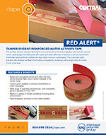 RED ALERT WATER-ACTIVATED TAPE