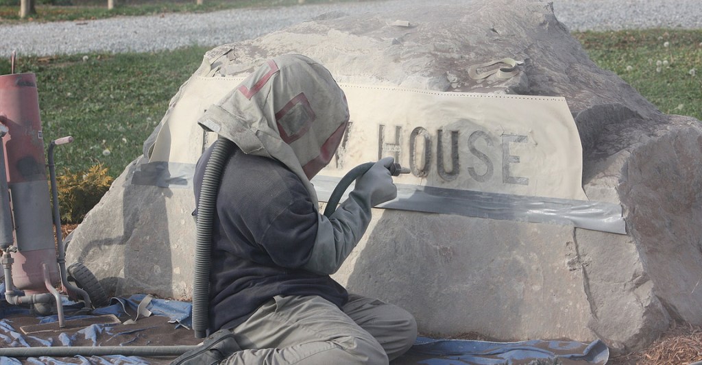 Sandblast Stencil - Monument Blasting