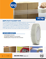 IPG FT70 BOPP Utility Filament Tape